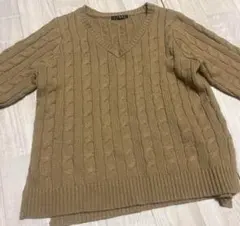 INGNI ブラウン Vネック ニット