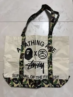 A BATHING APE x STUSSY トートバッグのサムネイル