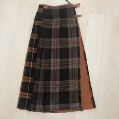 チェック ロングスカート　オニールオブダブリン