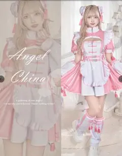 未使用】Malymoon 天使界隈 チャイナワンピースドールメイド 6点セット