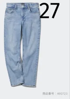 ユニクロ　ストレッチスリムストレートジーンズ WOMEN 27 66 BLUE