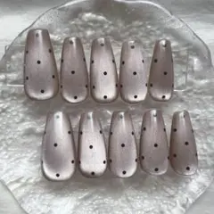 即購入OK！マグネットネイル❤︎ドットネイル❤︎ワンホンネイル❤︎韓国ネイル❤︎