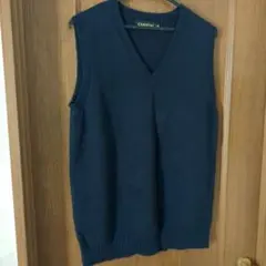 CAMPURE ネイビー ニットベスト 　3Ｌ