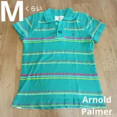 S～M　緑　ポロシャツ　ちびT　Y2k Arnold Palmer　ボーダーのサムネイル