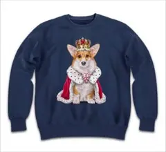 ウェルシュ コーギー 犬 いぬ 王様 キング 王子様 スウェット トレーナー