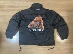 90s Bear USA リバーシブルダウンジャケット 黒 M 肉厚