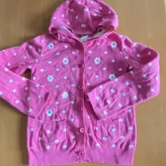 GYMBOREE 女の子 ジンボリー花柄 フード付きパーカー M (7-8歳)
