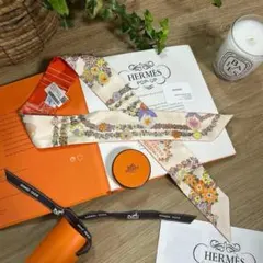 HERMES エルメス ブリッド ドゥ ガラ アップリケ ピケ ツイリー
