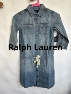 激安　新品ラルフローレン　現地購入　キッズ　8歳サイズ　デニムワンピース　レア物