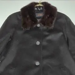 美品 匿名配送 カシミヤ 100% ロングコート 9号 手袋付きのサムネイル