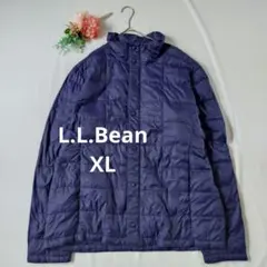 k663♥エルエルビーン 中綿 キルティング ブルゾン ジャケット 紫系 XL