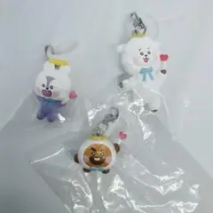 【3種】BT21カプセルトイめじるしアクセサリーエンジェルver.