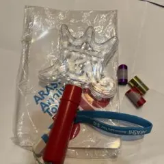 【おまけ付き】嵐　5×10 STARTO ペンライト 銀テ