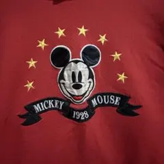 ミッキーマウス トレーナー スウェット レッド vintage ヴィンテージ