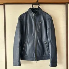 Rattle Trap ネイビー シングルライダースジャケット Lサイズ