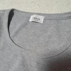 ジュンレッド　JUNRED　ワッフル地　ロンT 　L　グレイ 　長袖のサムネイル