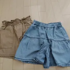 140cm ショートパンツ2枚セット