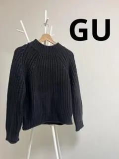 GU 黒 ニット 冬 ３月末まで出品最後の値下げ‼️
