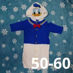 ディズニー ドナルド なりきり コスプレ 2way ロンパース 50-60