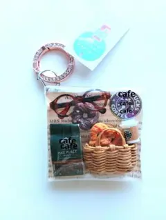 お値下中♡　ガチャ詰めポーチ　コーヒー　カフェ　キャンディバッグキーホルダー