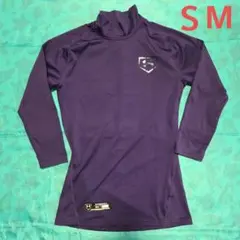 488 UNDER ARMOUR パープル 野球 七分袖アンダーシャツ