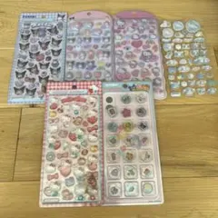 サンリオキャラクターズ　 ボンボンドロップ、おはじきシール