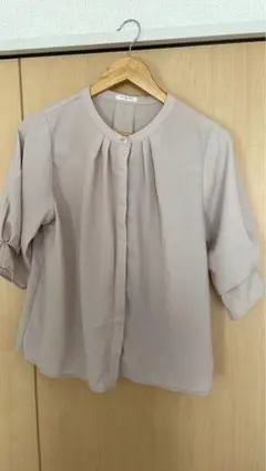 Honeys GLACIER ベージュ 五分袖シャツ