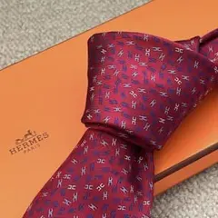 【おまとめ割引】ネクタイ HERMES エルメス シルク100% SOIE H
