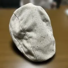 ハンチング帽　カラー:ベージュ系　サイズ：55cm（小さめ〜標準女性向け）