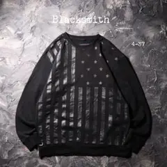 Black Smith トレーナー スウェット　星条旗　ブラック