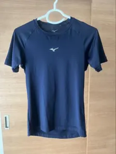 ミズノアンダーシャツ150 ネイビー 丸首 半袖 野球 ソフトボール