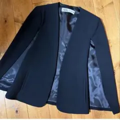 ZARA ザラ　ノーカラーケープジャケット　L