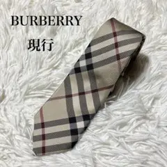 現行【BURBERRY】バーバリー　ノバチェック　ネクタイ　シルク　イタリア製