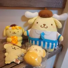 サンリオ ポムポムプリン ぬいぐるみ　マスコット 4点まとめ売り