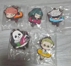 呪術廻戦　虎杖悠仁　禪院真希　五条悟　パンダ　七海建人　ラバーストラップ