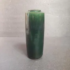 山田和作　織部焼　青織部　花入　共箱　共布　略歴付　花瓶 Yahoo!オークション -「山田和」(織部) (美濃)の落札相場・落札価格