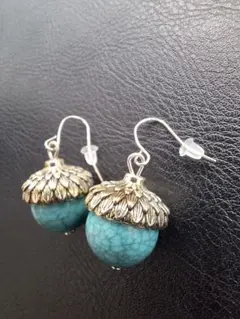 m*o様 【新品】ターコイズ ドロップピアス