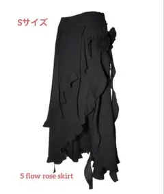 Theredthread S flow rose skirt ブラックSサイズのサムネイル