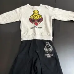 HYSTERIC MINI ロンパース グレー/黒