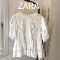 【美品】ZARAコットンレースチュニック