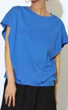 SCOT CLUB ロゴTシャツ M ベージュ 半袖 カットソー シンプルのサムネイル