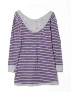 X-girl リバーシブル ボーダー チュニック ワンピ 平成ギャル Y2K