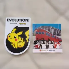 Jリーグ ポケモン 名鉄 名古屋グランパス コラボステッカー2枚セット