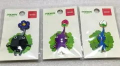 Nintend ピクミン バッジ ピンバッジ 岩 紫 青 3点セットのサムネイル