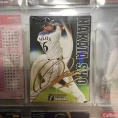 中田翔 日ハムプロ野球チップス 2019 STARCARD S-05 金箔サイン