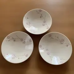 たち吉　小皿　3枚　梅　桜　花　春　新品未使用　ひな祭り