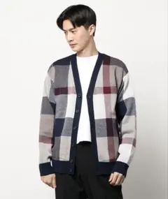 【美品】ブラックレーベル クレストブリッジ カーディガン Mサイズ 黒 メンズ BLACK LABEL CRESTBRIDGE（ブラックレーベル・クレストブリッジ）の