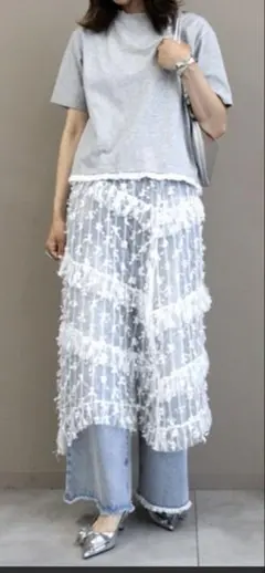 DONOBAN レイヤードレーススカート