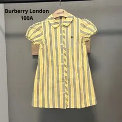 新品　BURBERRY LONDON ワンピース キッズ 刺繍ロゴ　100A