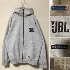 希少❗️90s日本製 JBL × Champion フルジップ パーカー グレーL